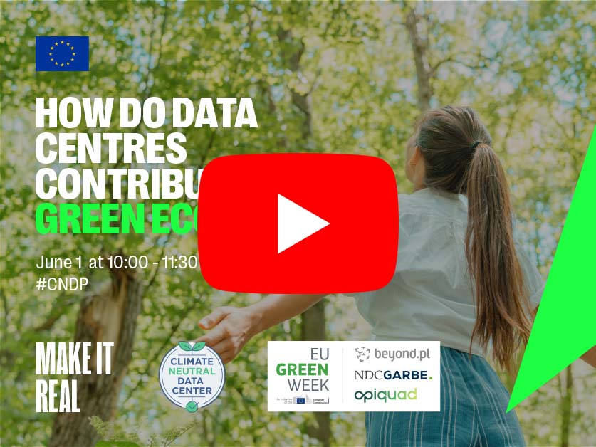 Read more about the article Video of the online debate discussing the essential role of data centres in delivering Europe’s Green Deal